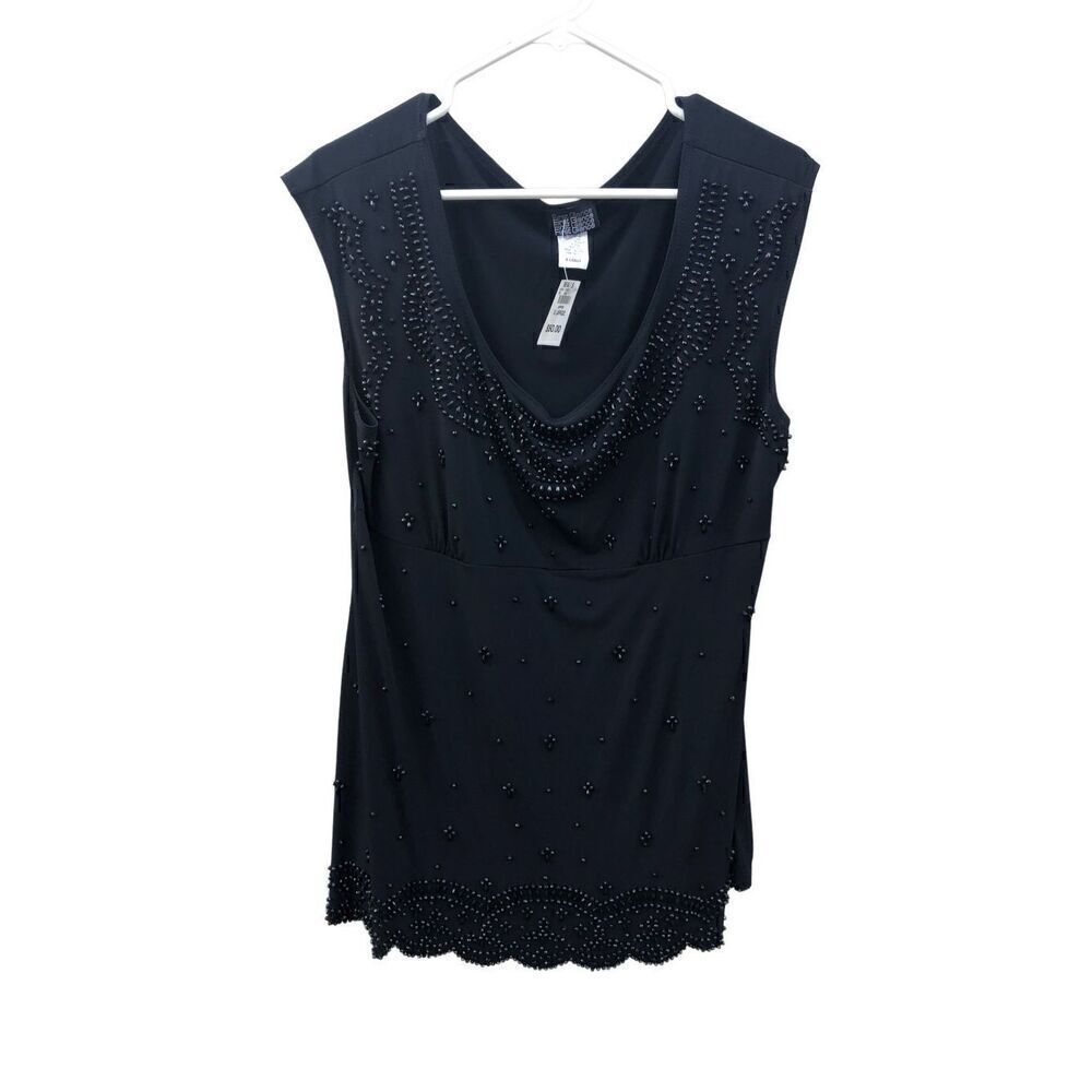 First Glance Extra Large (XL) NWY Beaded Top Great for Holiday Outfits